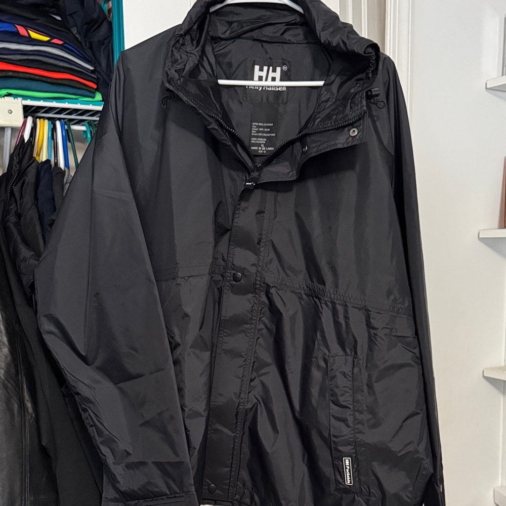 Helly Hansen Men's Black Raincoat